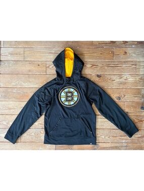 Fanatics Boston Bruins NHL Performance Fleece Pullover Hoodie Men’s Medium Black